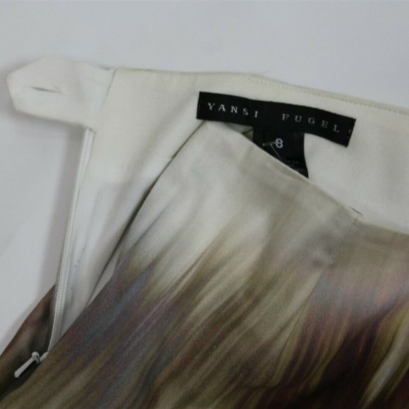 Yansi Fugel Women's Skirt 8 Multi-Color Snake - Picture 6 of 6